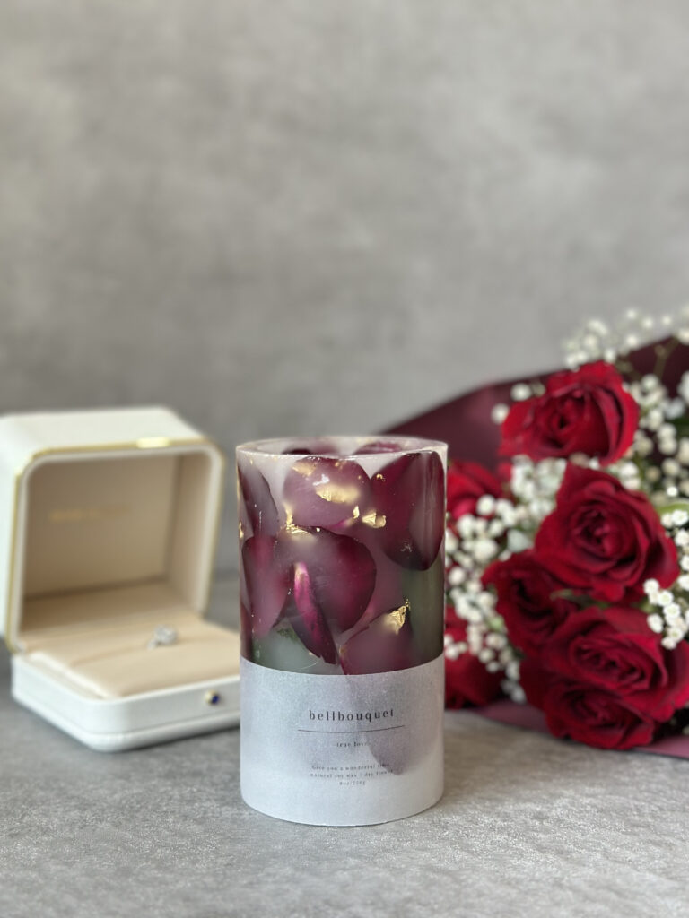 bellbouquet(ベルブーケ)　アフターブーケキャンドル　薔薇