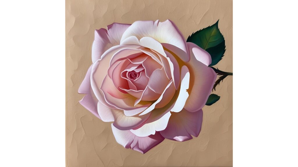バラ　押し花