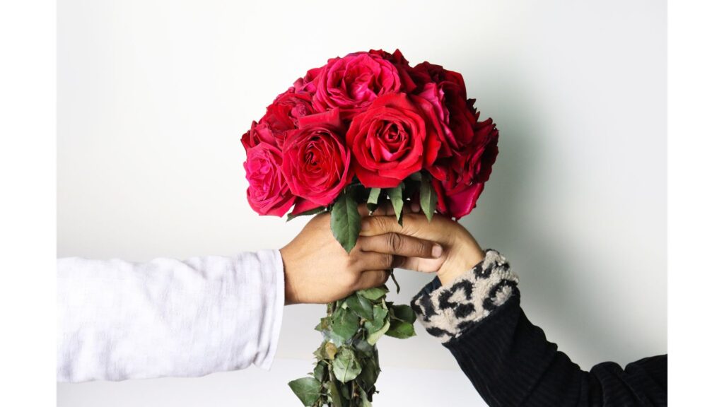 薔薇　贈る