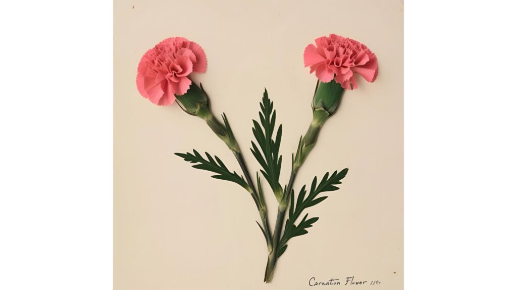 カーネーション 押し花