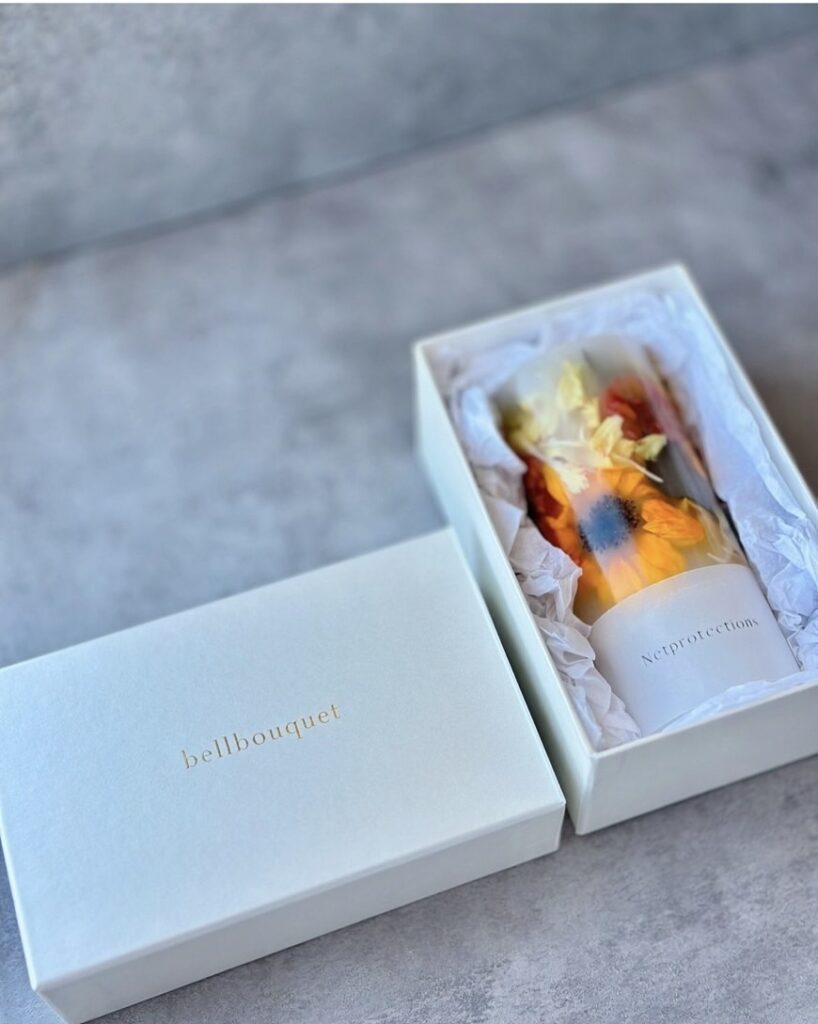 結婚 メッセージ 一言 おしゃれ bellbouquet(ベルブーケ) アフターブーケキャンドル